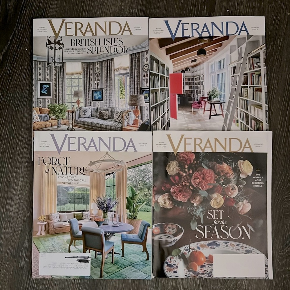 VERANDA MAGAZINES BUNDLE 4 Stunning Home Decor Inspiration Interior Design